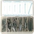 Sarjo Industries Cotter Pins, Extended Prong, Zinc Plated Steel, Large Drawer Assortment, 16 Items, 940 Pieces FK54110
